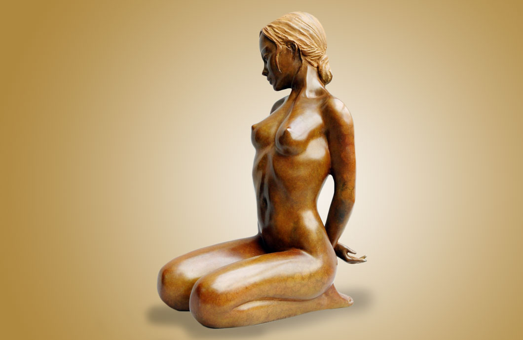 Jeu Interdit sculpture en bronze