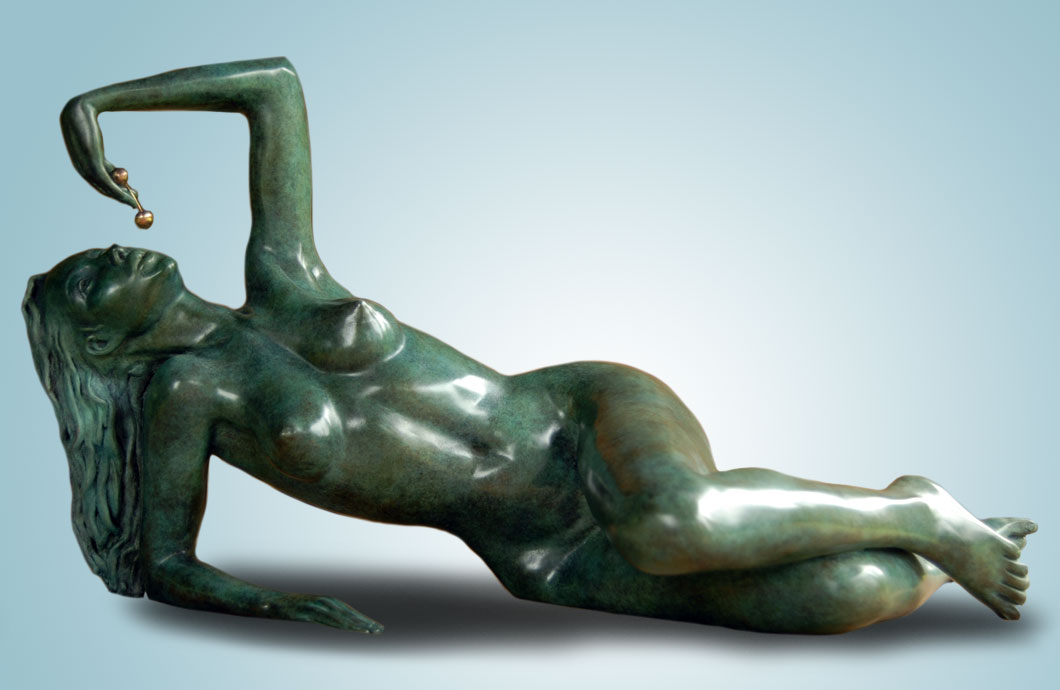 Le Temps des Cerises sculpture en bronze