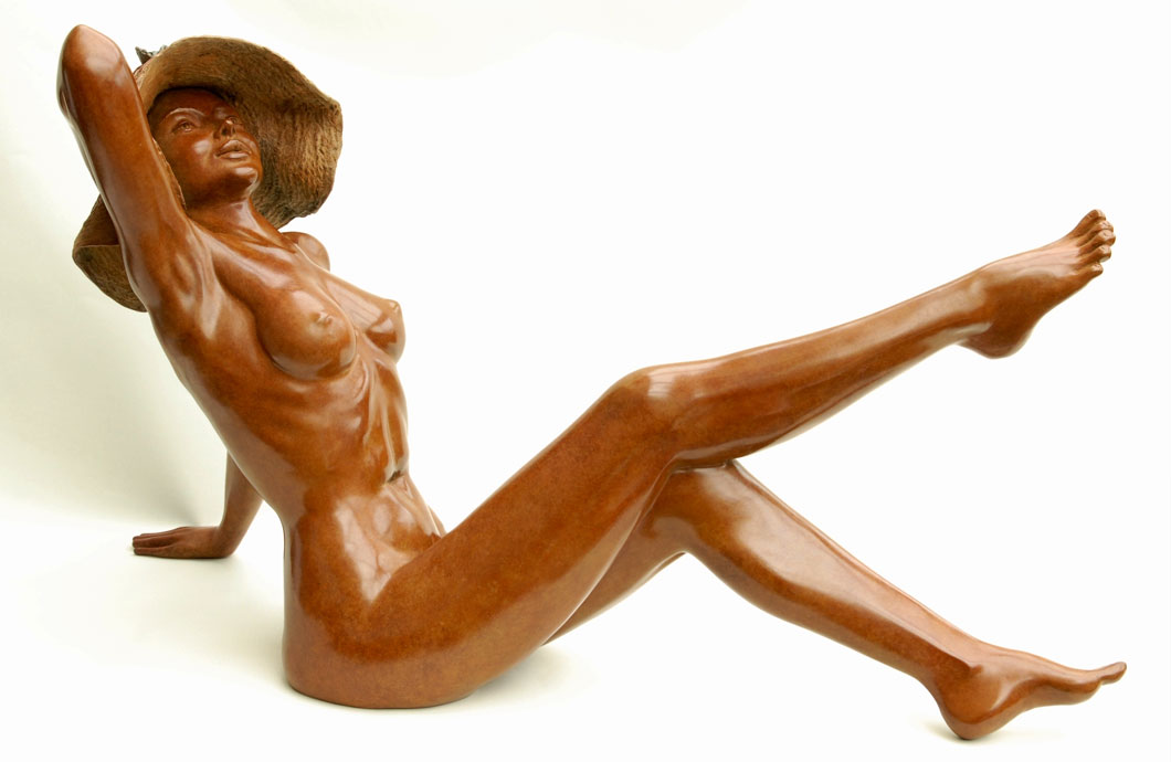 L'Été sculpture en bronze