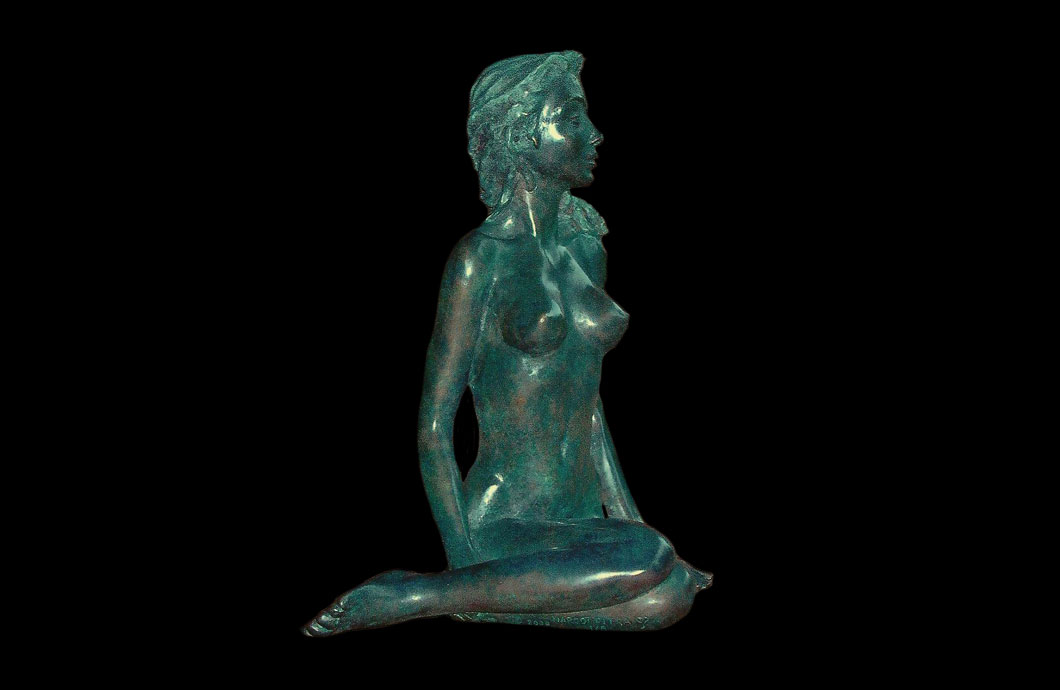 Brise sculpture en bronze