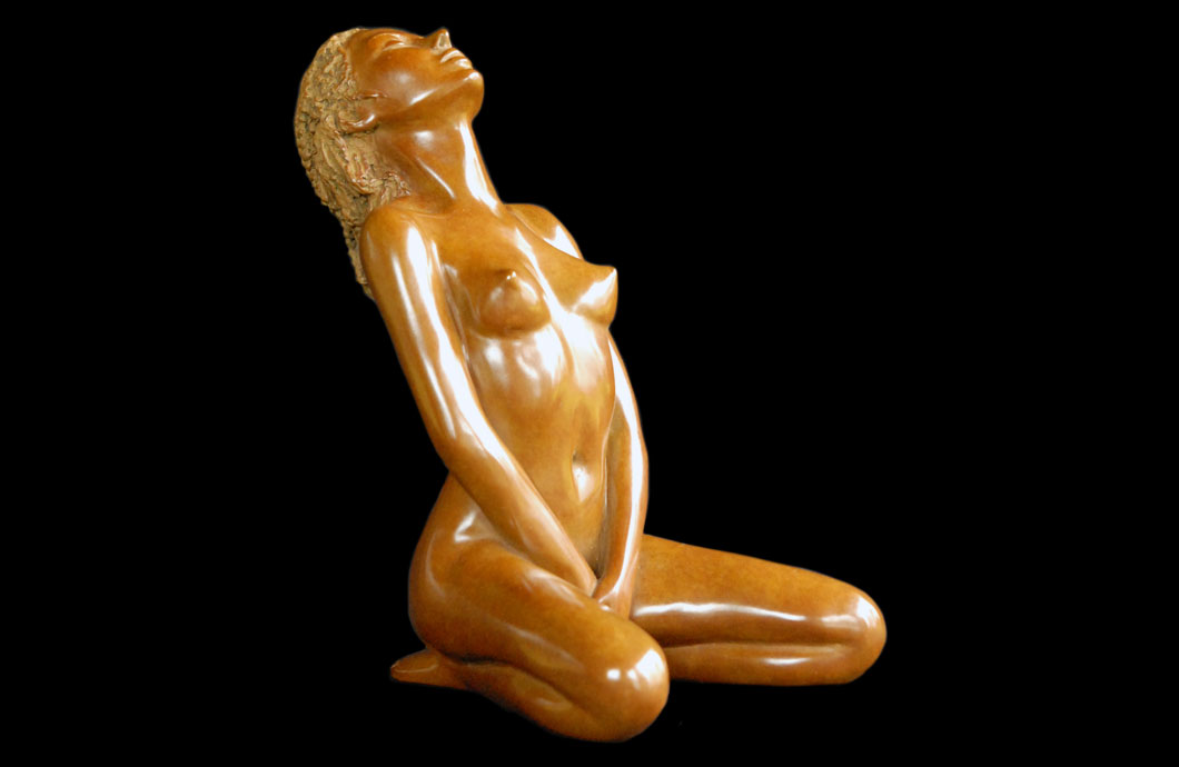 Glamour sculpture en bronze