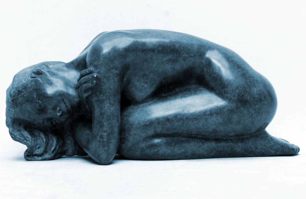 Inhibition sculpture en bronze