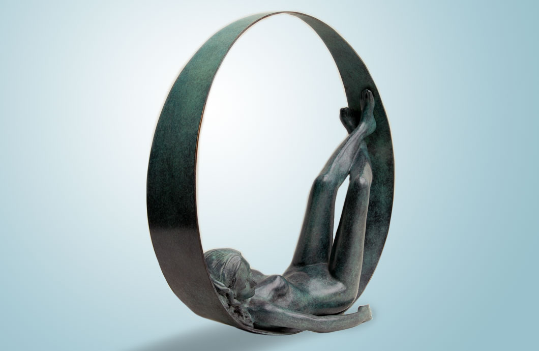 La Paresse (La Bulle) sculpture en bronze