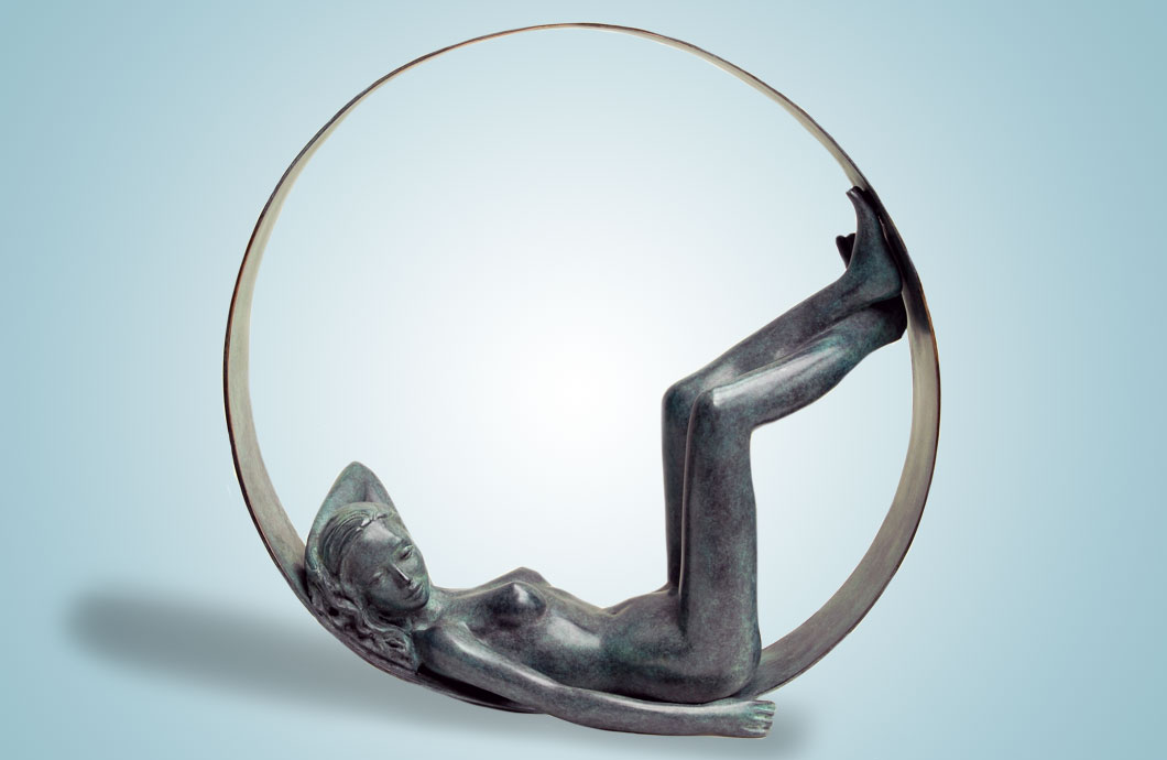 La Paresse (La Bulle) sculpture en bronze