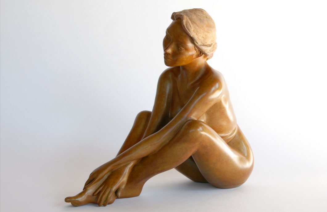 Rondo sculpture en bronze